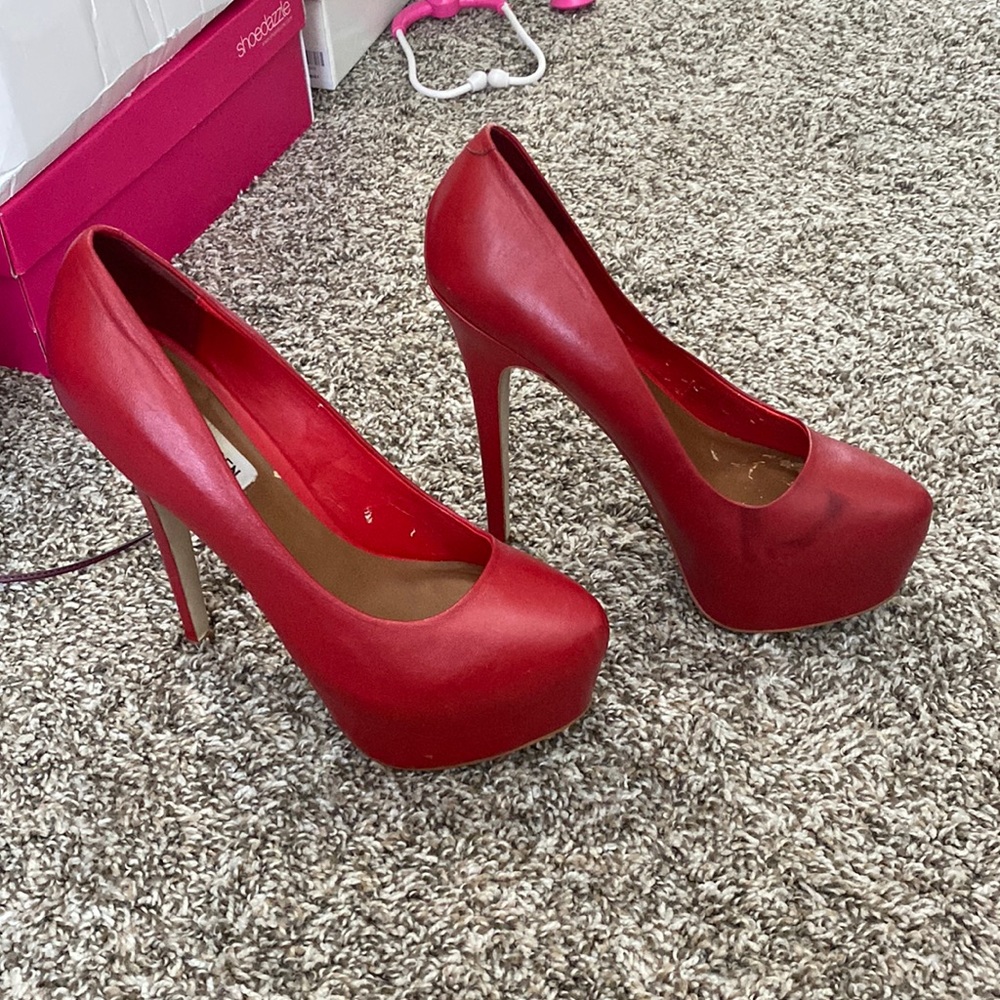 Red Steve Madden High Heels
